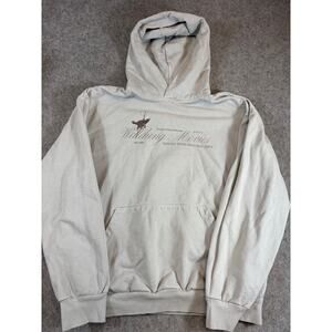 Mac Miller Watching Movies Hoodie Mens Gray Pullover Crewneck Sweatshirt Large